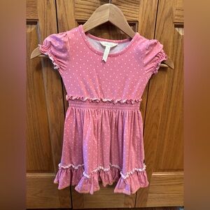 Matilda Jane Pink Polka Dot Ruffle Dress